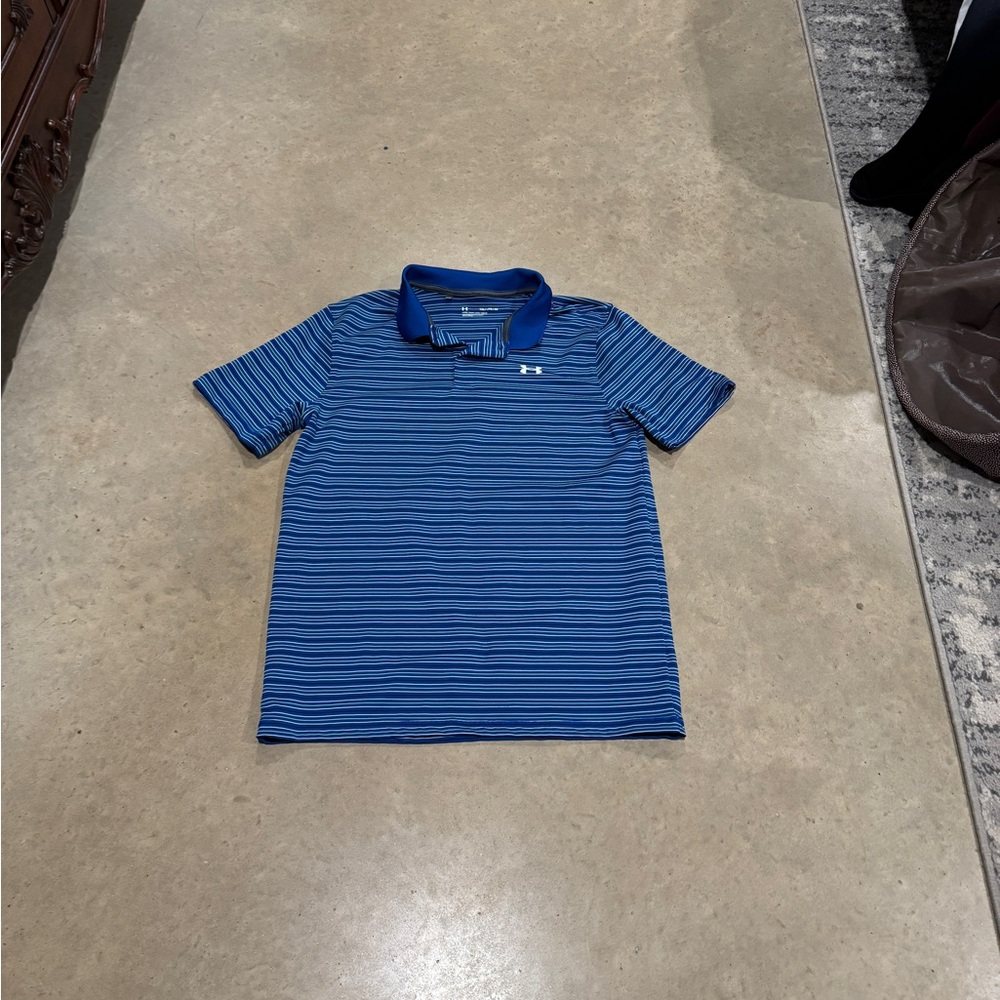 Under Armour Men's Blue Striped Shirt